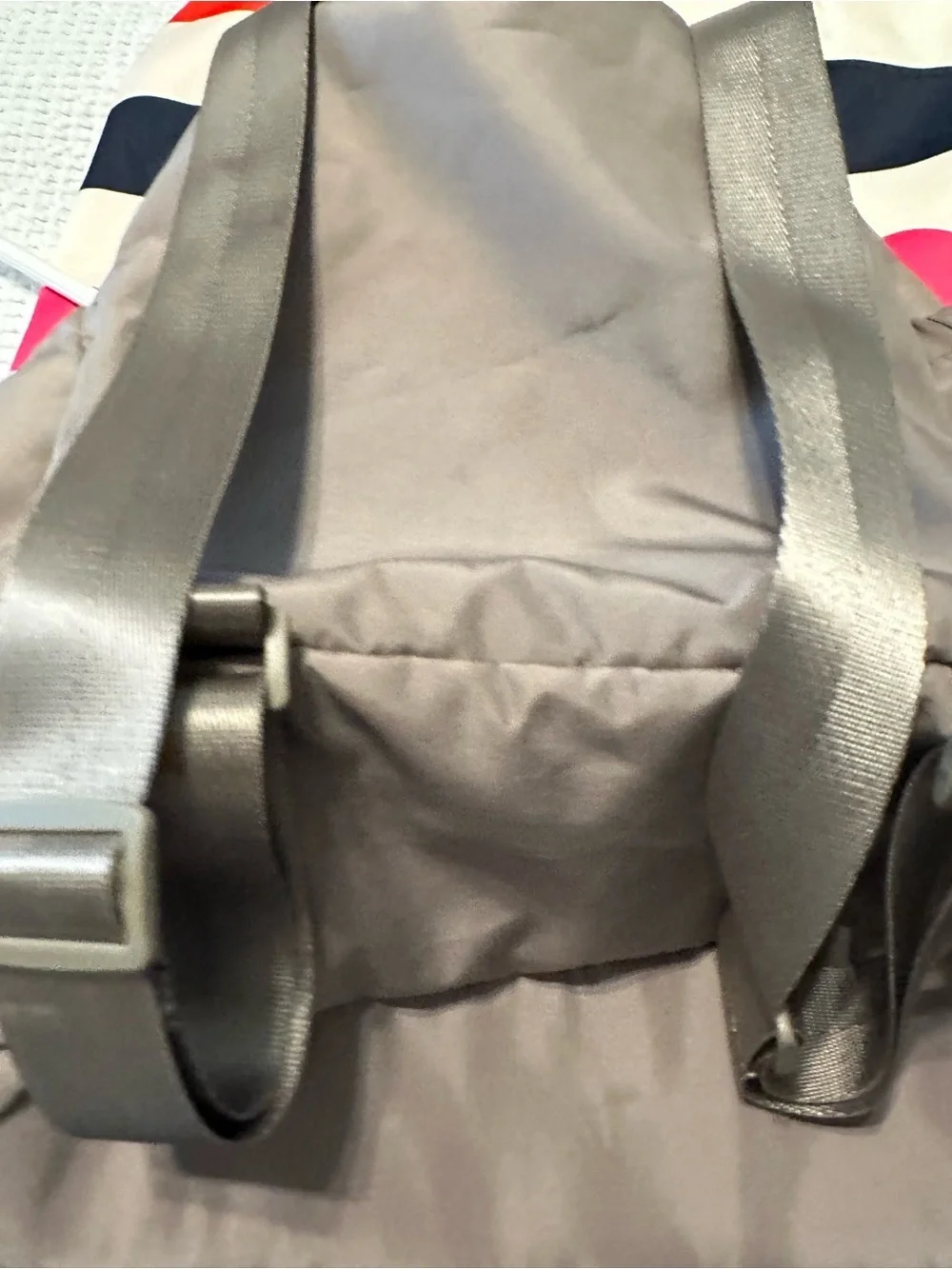 Beyond Yoga Taupe (Birch) Drawstring Yoga Adjustable/Convertible Backpack